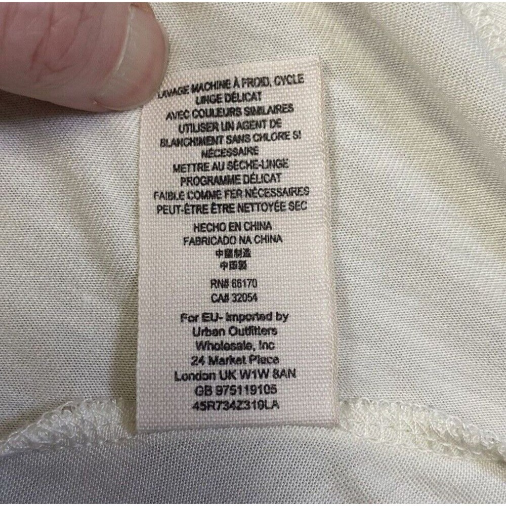 Free People Gray Ivory Striped Faux Wrap V Neck V Back Maverick Dress Small - Picture 14 of 14